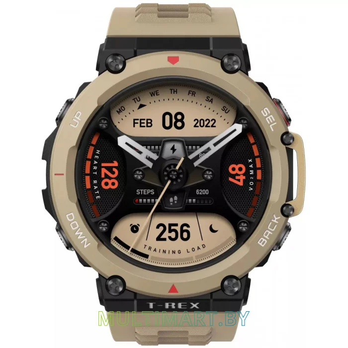 Умные часы Amazfit T-Rex 2 (пустынный хаки)